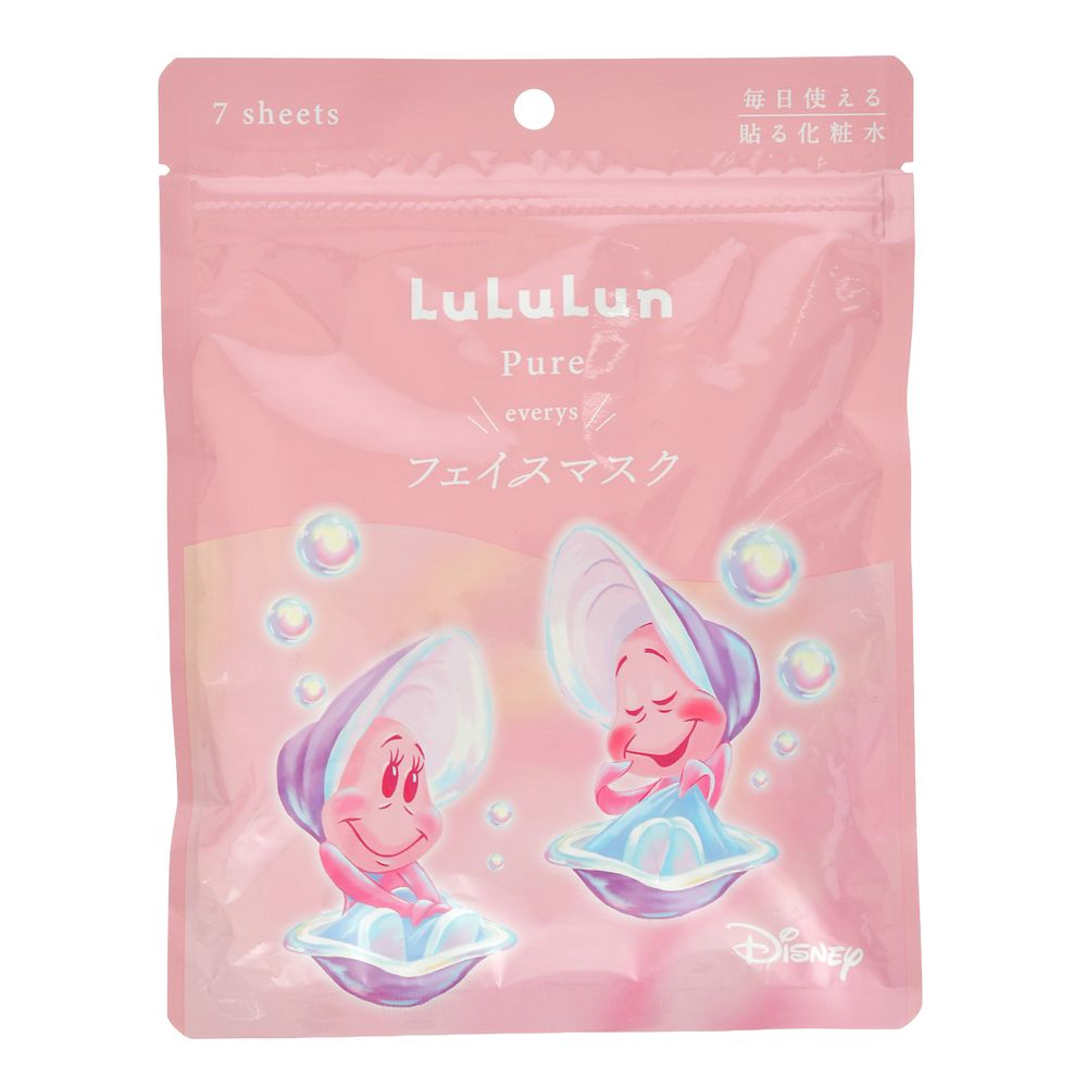【LuLuLun】ヤングオイスター フェイスマスク ピュア エブリーズ 7枚入り DISNEY SKIN CARE