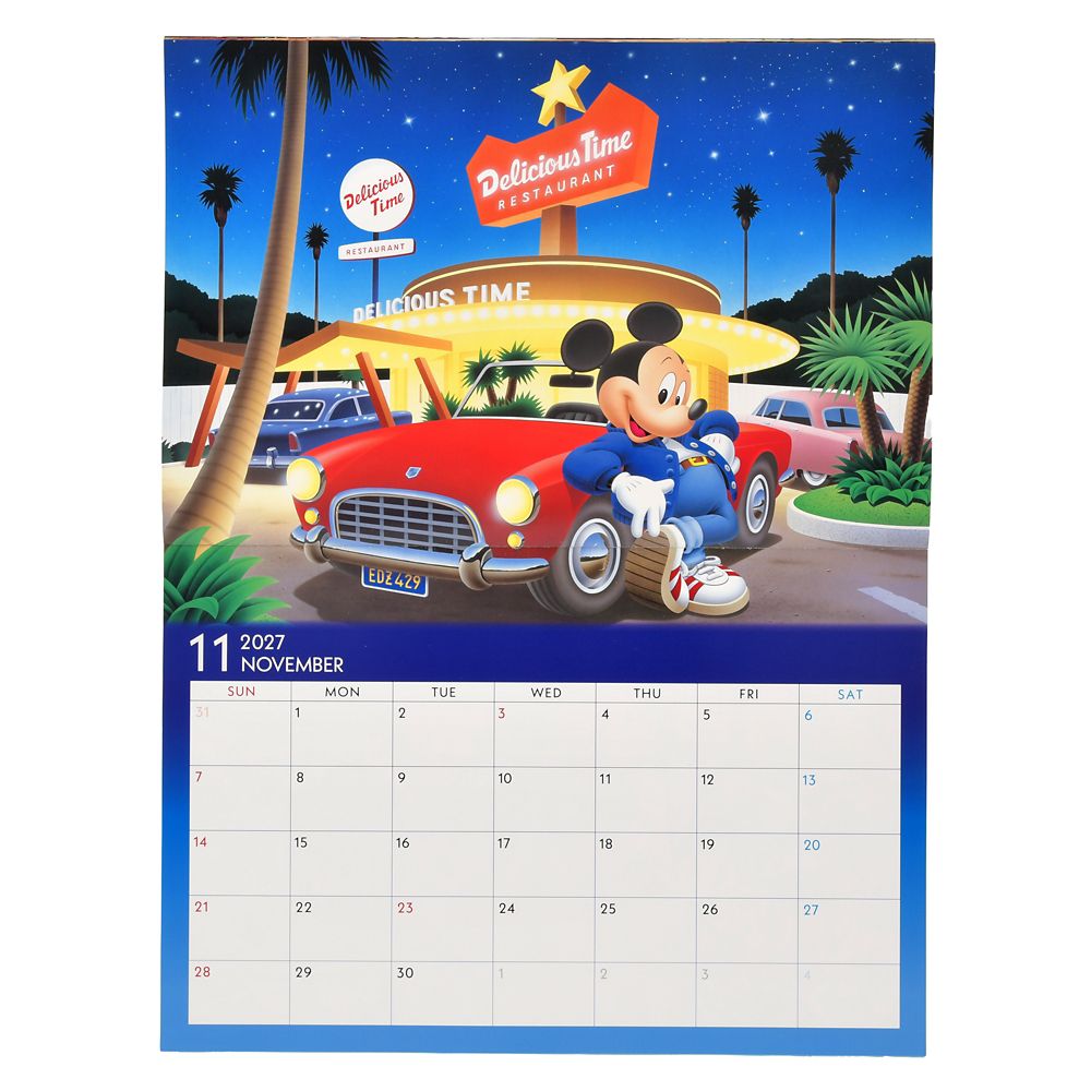 ミッキー＆フレンズ 壁掛けカレンダー CALENDAR ＆ ORGANIZER 2027