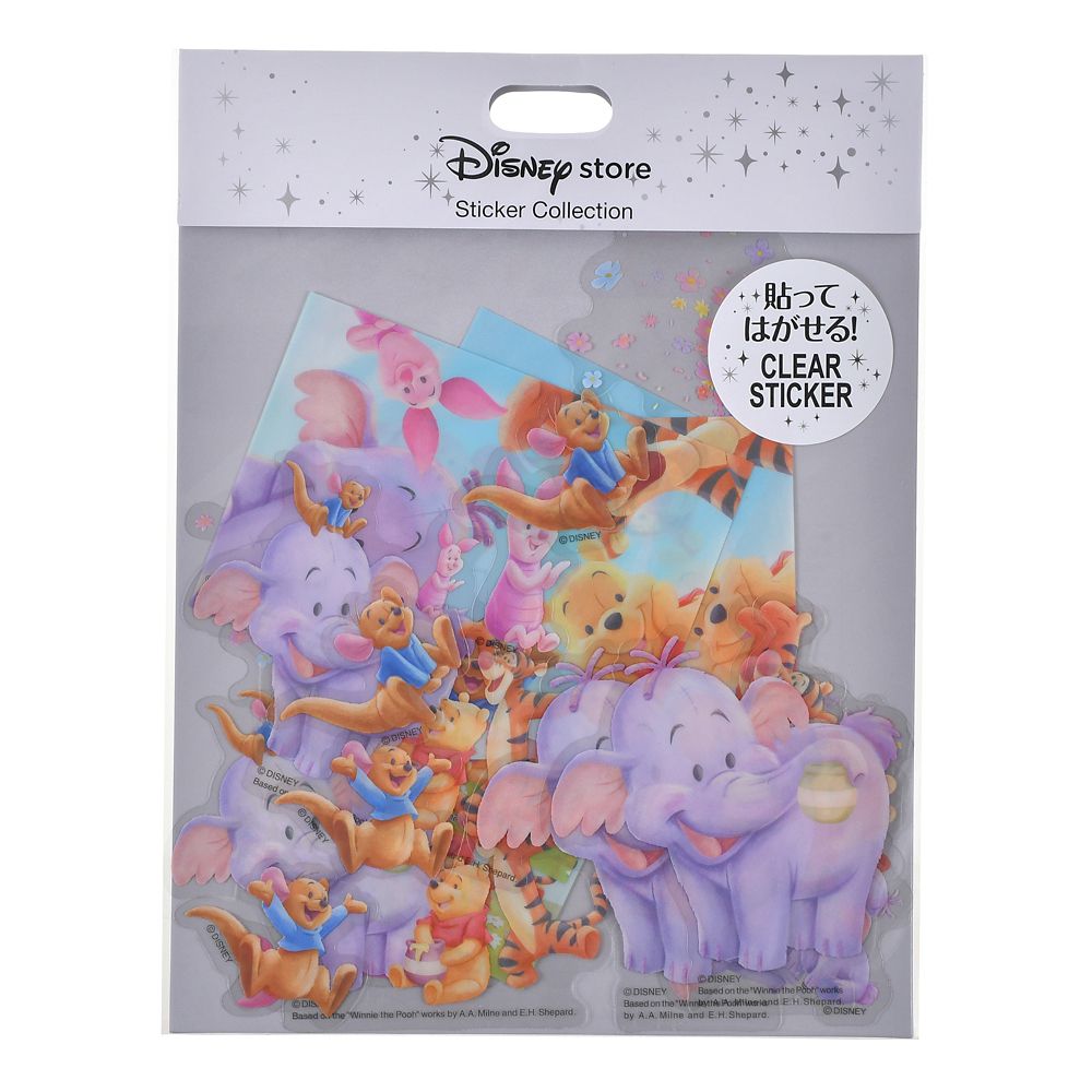 プー＆フレンズ シール・ステッカー クリア 貼ってはがせる Sticker Collection Roo ＆ Lumpy - From the Winnie-the-Pooh