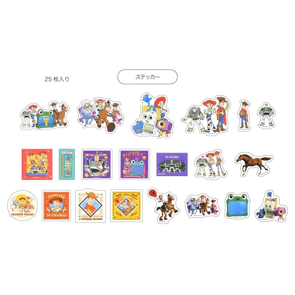 トイ・ストーリー5 シール・ステッカー クリア 貼ってはがせる Sticker Collection