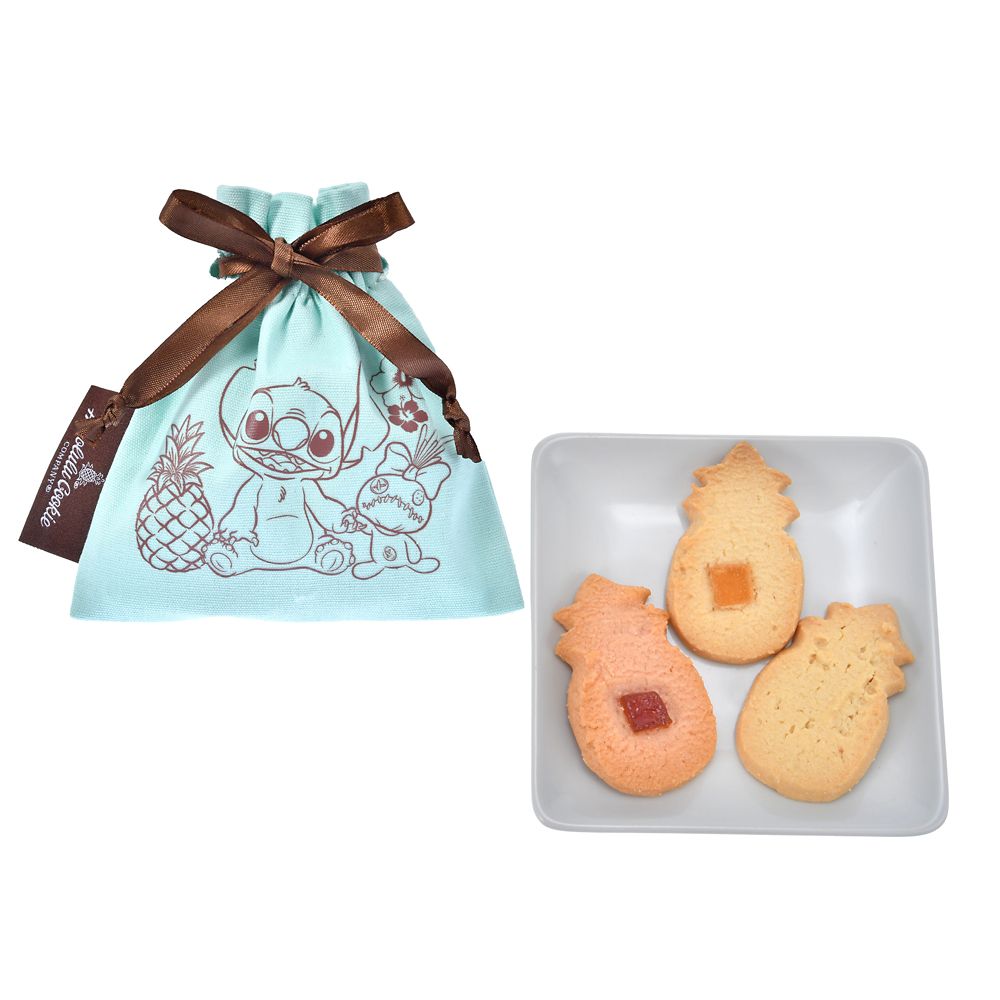 【Honolulu Cookie Company】スティッチ＆スクランプ クッキー 巾着入り Pineapple