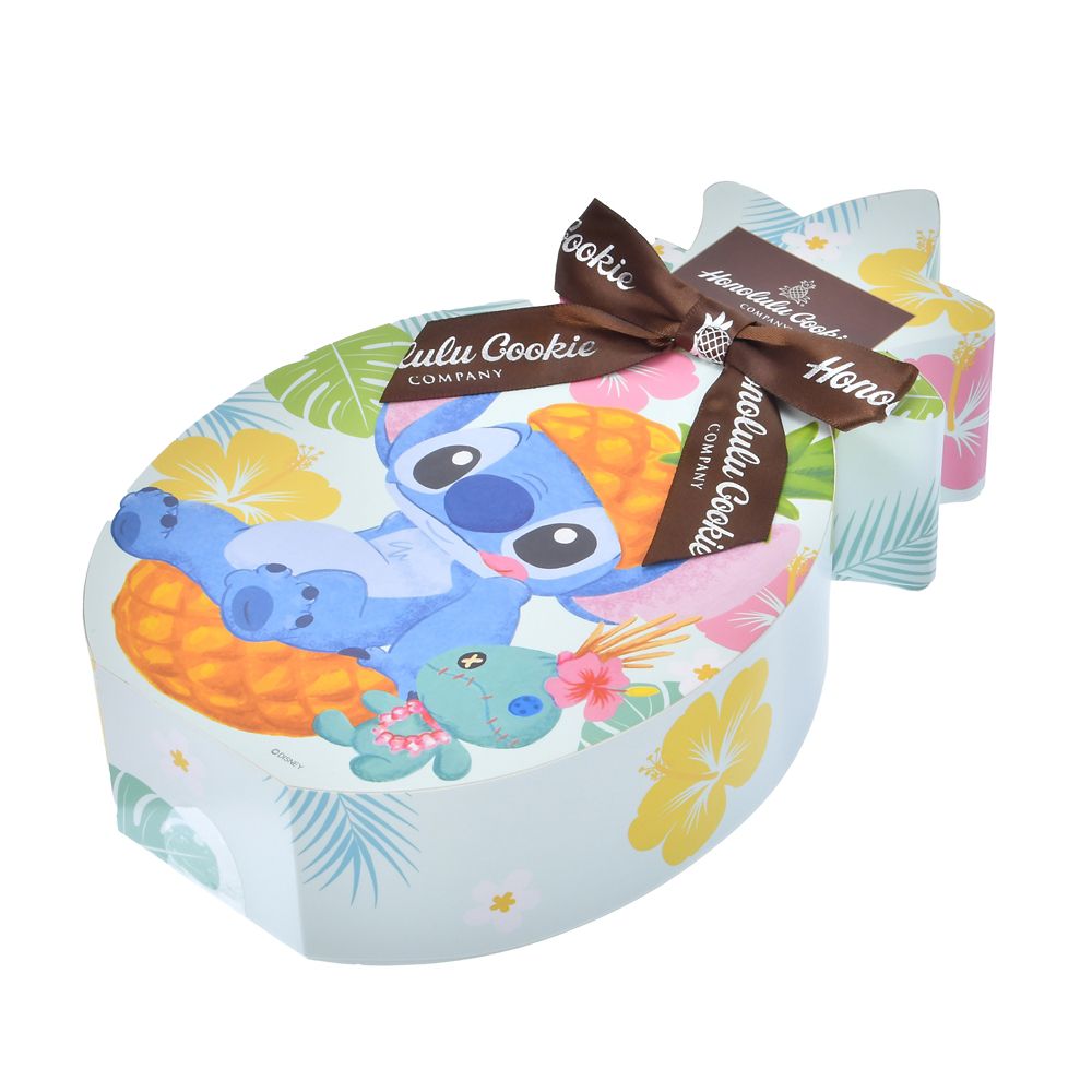 【再入荷】【Honolulu Cookie Company】スティッチ＆スクランプ クッキー パイナップル型ボックス入り Pineapple