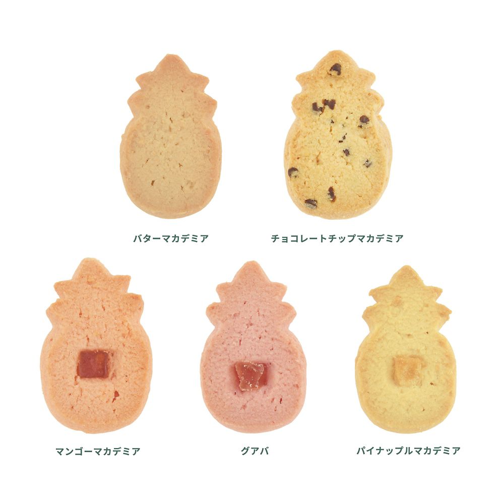 【再入荷】【Honolulu Cookie Company】スティッチ＆スクランプ クッキー パイナップル型ボックス入り Pineapple