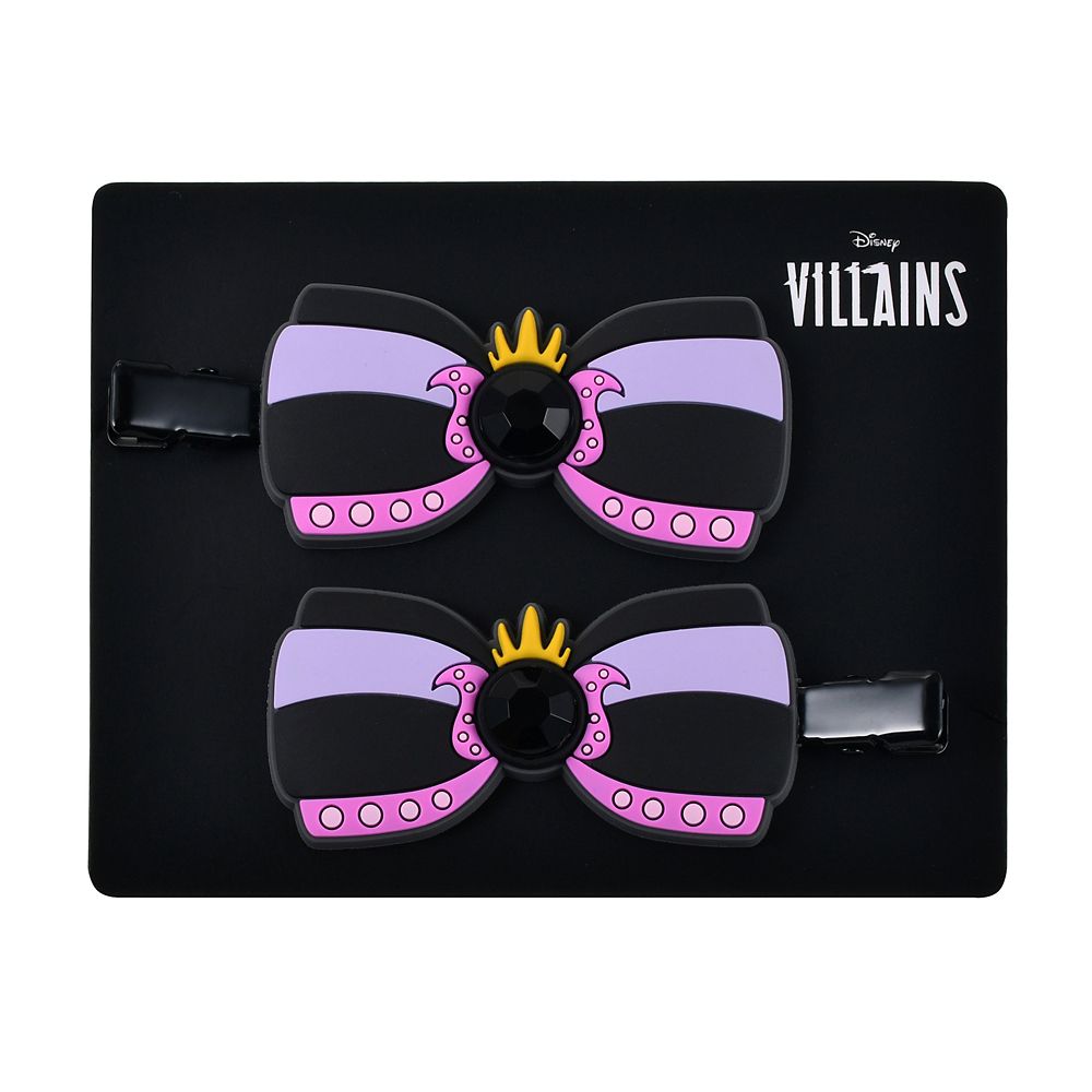 アースラ ヘアクリップ セット ストーン リボン MAEGAMI Hair Zakka DISNEY VILLAINS