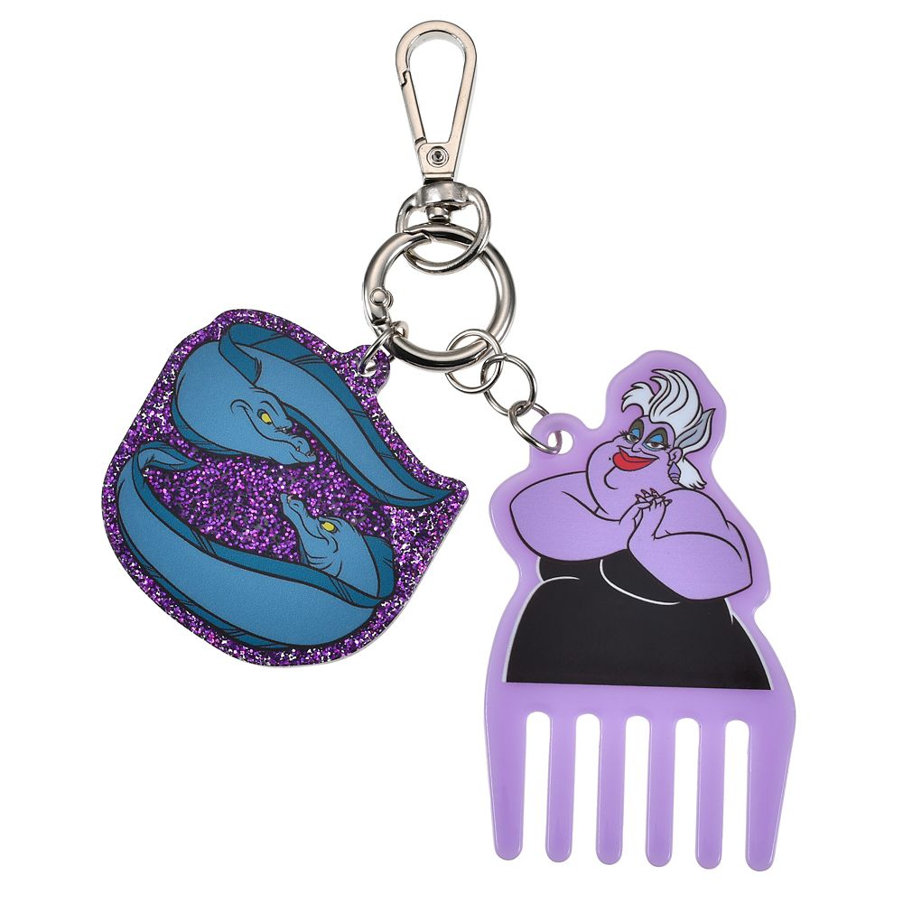 アースラ、フロットサム＆ジェットサム ハンドミラー・ヘアコーム セット キーホルダータイプ DISNEY VILLAINS