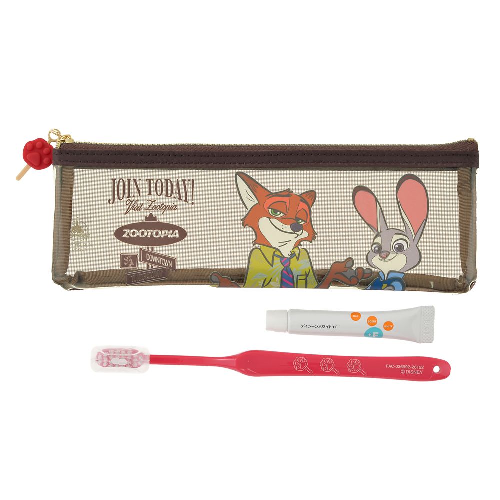 ジュディ・ホップス＆ニック・ワイルド 歯ブラシ セット ポーチ入り ZOOTOPIA TRAVEL