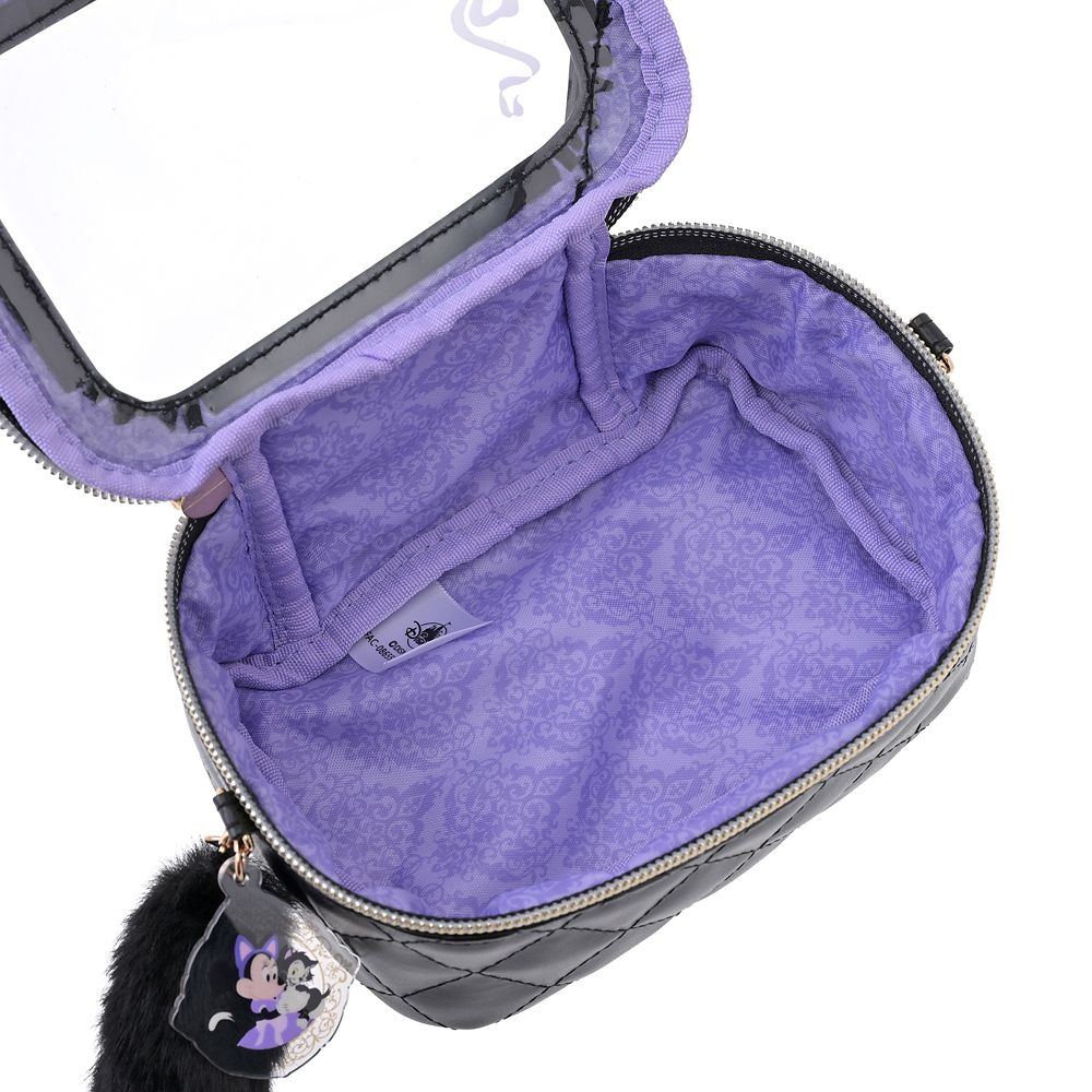 ミニー＆フィガロ ポーチ キーホルダータイプ クリア窓 チャーム付き CAT MINNIE AND FIGARO