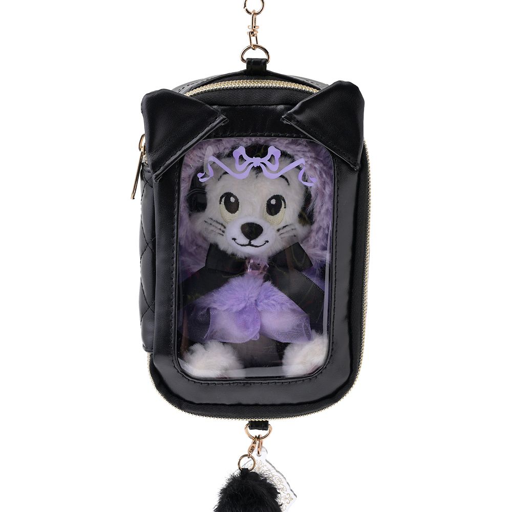 ミニー＆フィガロ ポーチ キーホルダータイプ クリア窓 チャーム付き CAT MINNIE AND FIGARO