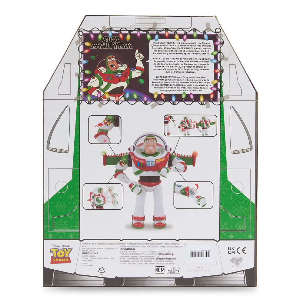 バズ・ライトイヤー トーキングアクションフィギュア ライトアップ クリスマス Talking Action Figure