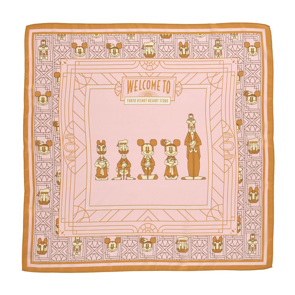【東京ディズニーリゾート店限定】ミッキー＆フレンズ スカーフ 東京ディズニーリゾート店リニューアルオープン1周年記念