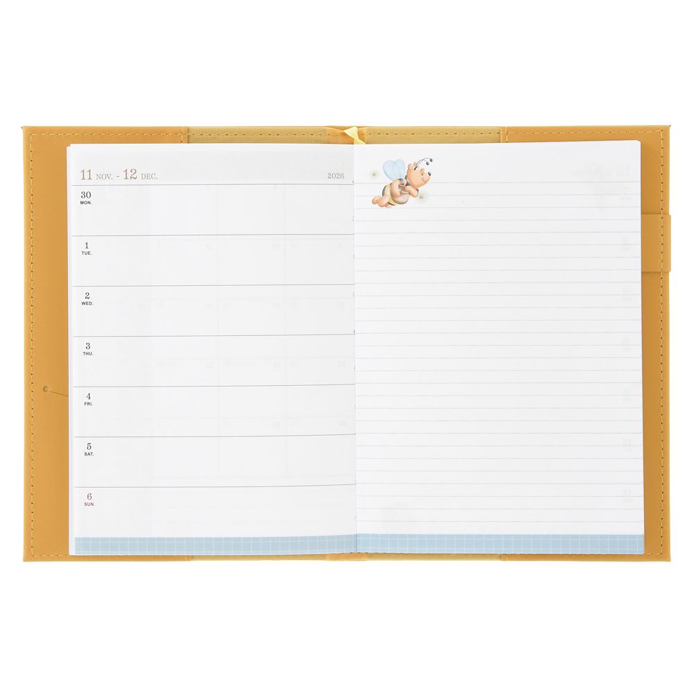 プー＆フレンズ 手帳・スケジュール帳 B6 型押し CALENDAR ＆ ORGANIZER 2027