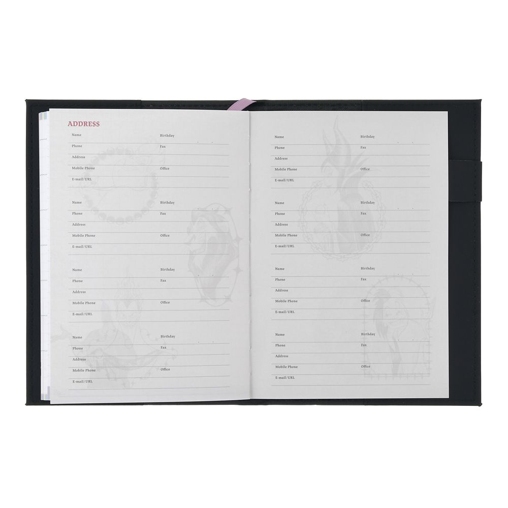 ディズニーヴィランズ 手帳・スケジュール帳 B6 型押し CALENDAR ＆ ORGANIZER 2027