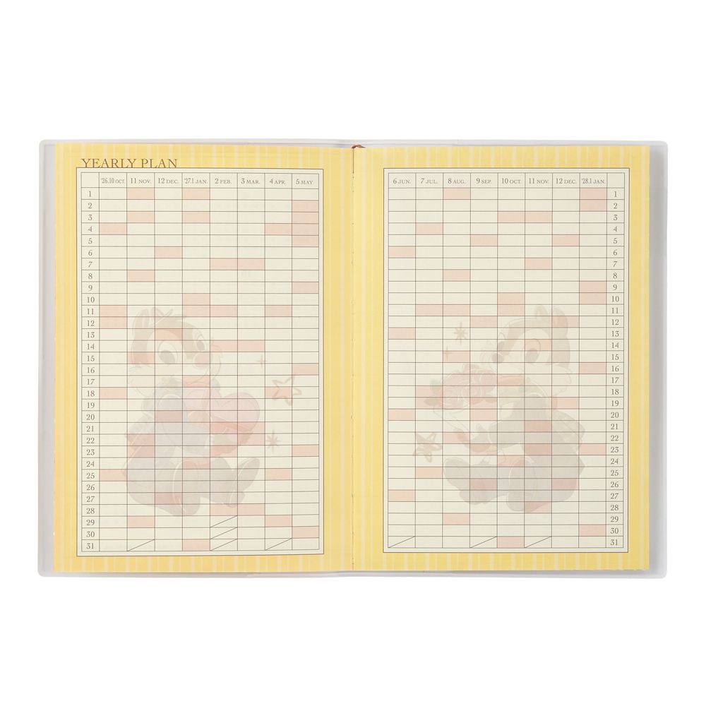 チップ＆デール 手帳・スケジュール帳 B6 CALENDAR ＆ ORGANIZER 2027