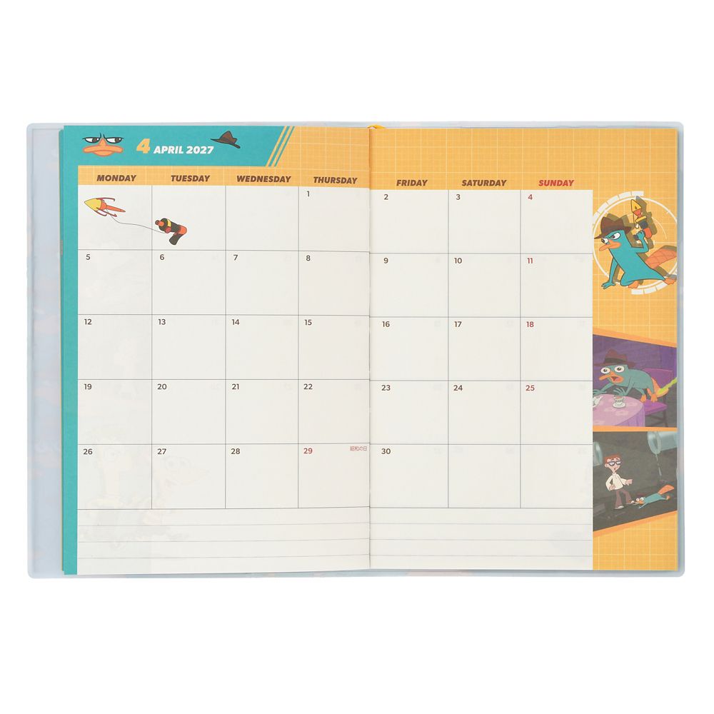 フィニアスとファーブ 手帳・スケジュール帳 B6 CALENDAR ＆ ORGANIZER 2027