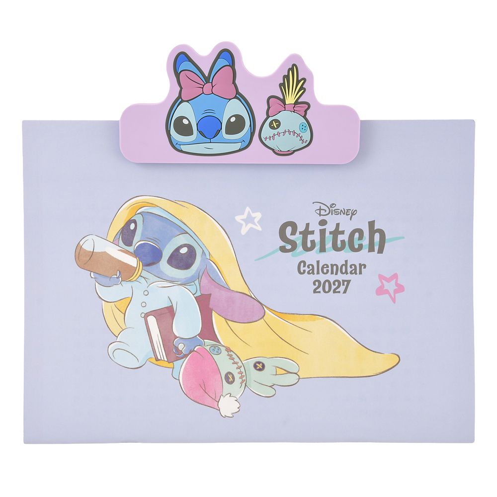 スティッチ＆スクランプ 壁掛けカレンダー クリップ付き CALENDAR ＆ ORGANIZER 2027