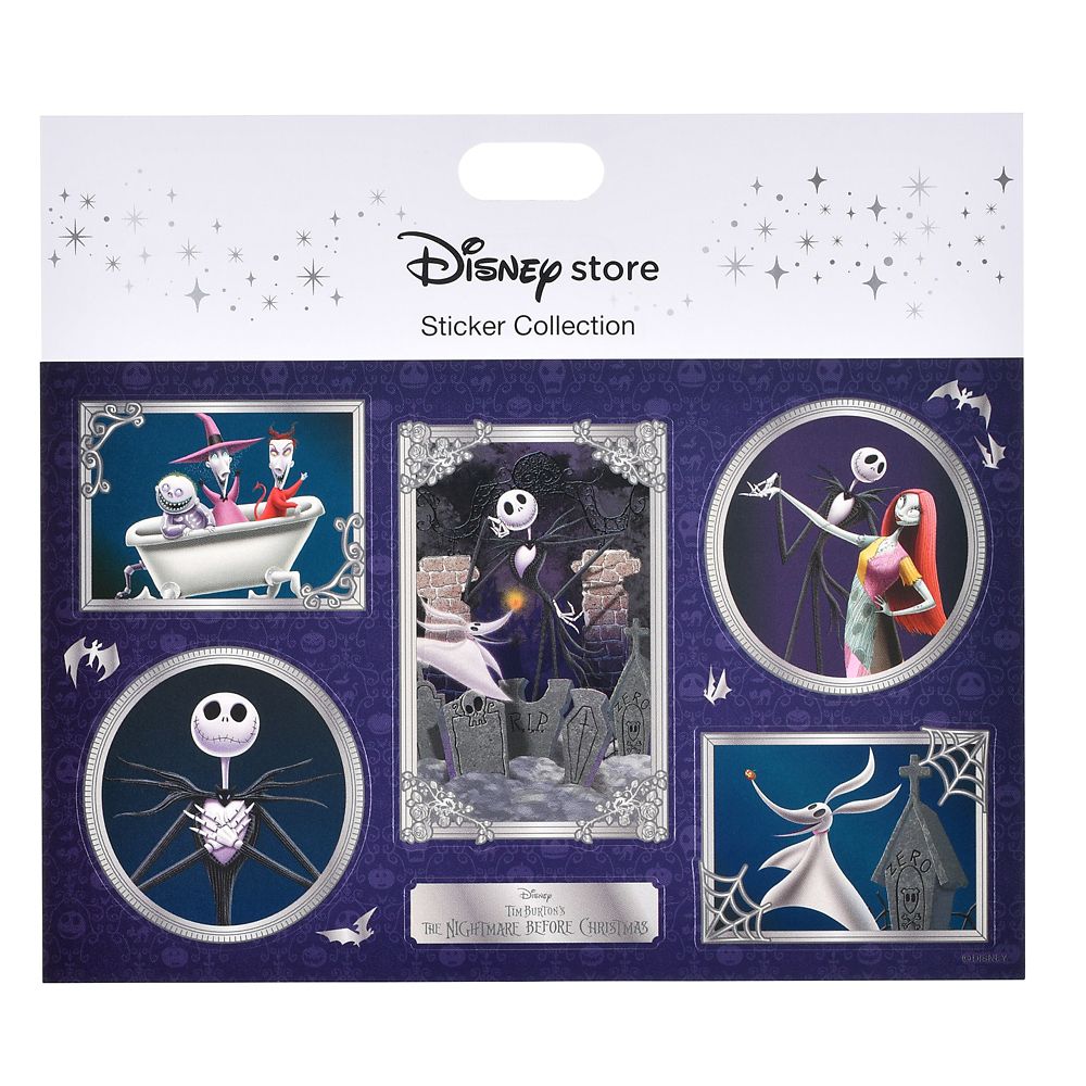 ティム・バートン ナイトメアー・ビフォア・クリスマス シール・ステッカー ミュージアム風 Sticker Collection TIM BURTON'S THE NIGHTMARE BEFORE CHRISTMAS