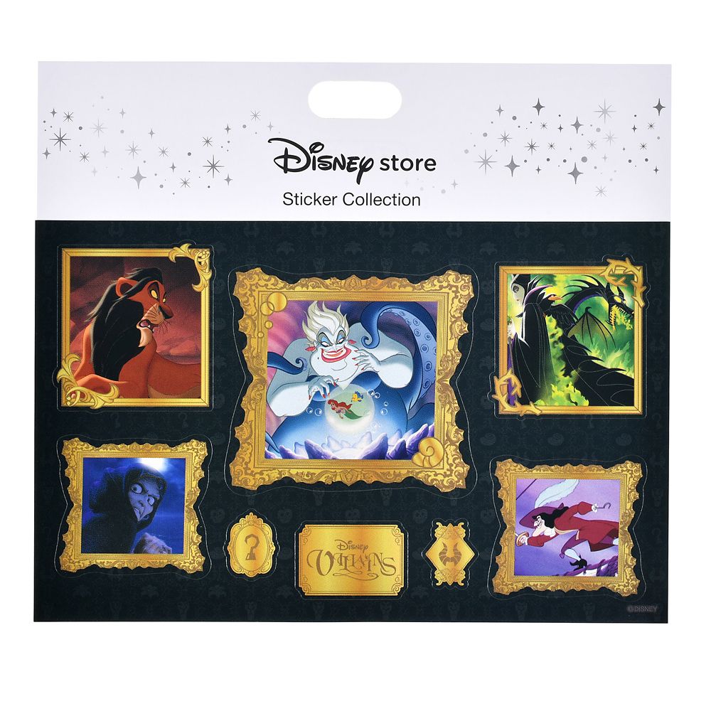 ディズニーヴィランズ シール・ステッカー ミュージアム風 Sticker Collection DISNEY VILLAINS