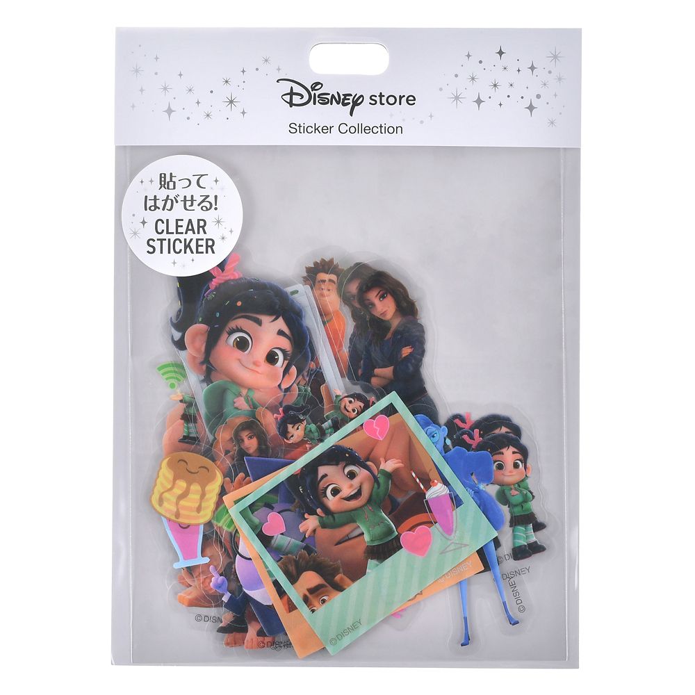 シュガー・ラッシュ：オンライン シール・ステッカー クリア 貼ってはがせる Sticker Collection