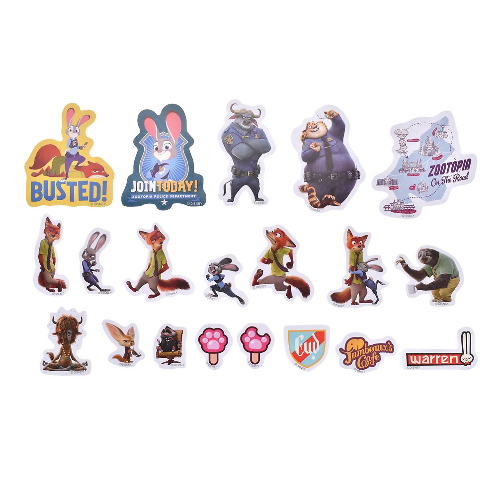 ズートピア シール・ステッカー フレーク ケース入り 警察手帳 Sticker Collection