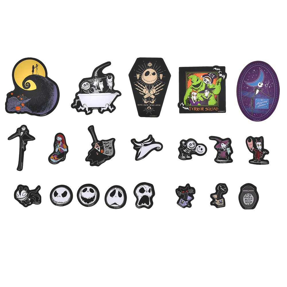 ティム・バートン ナイトメアー・ビフォア・クリスマス シール・ステッカー フレーク ケース入り Sticker Collection TIM BURTON'S THE NIGHTMARE BEFORE CHRISTMAS