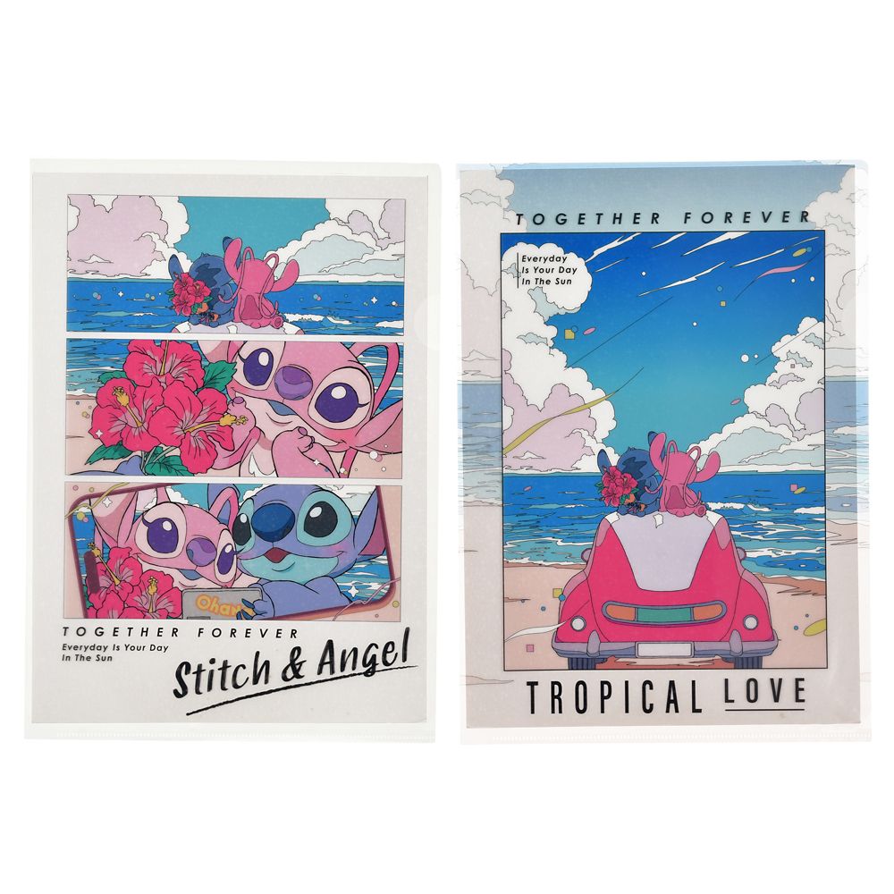 スティッチ＆エンジェル クリアファイル ホログラム STITCH ＆ ANGEL
