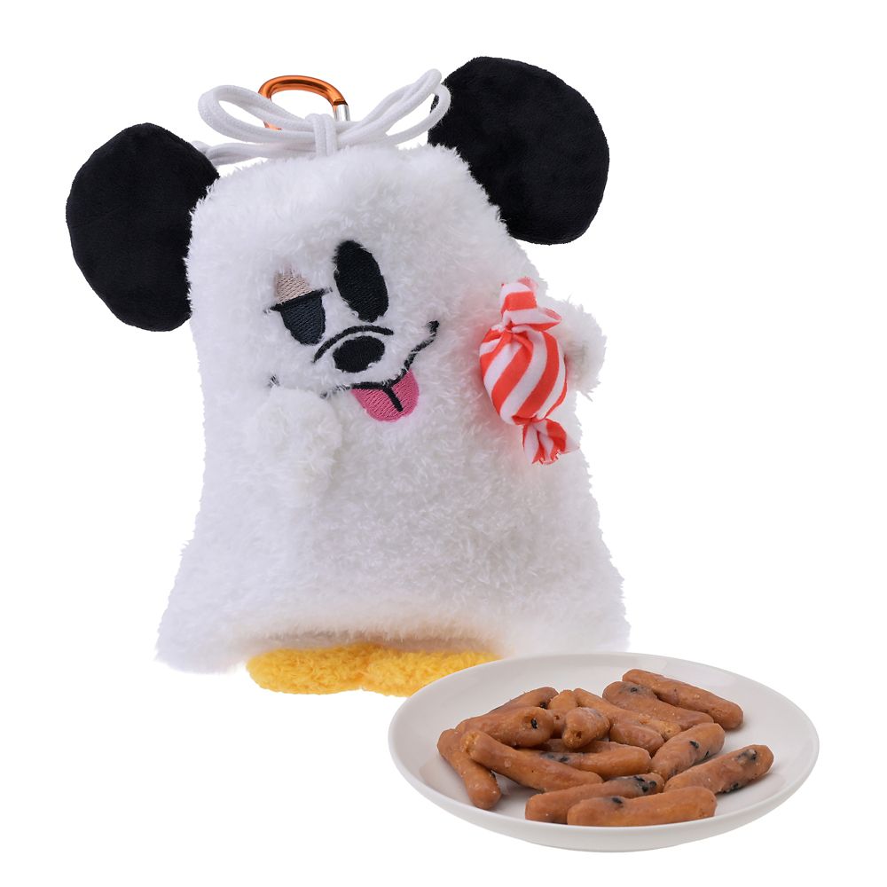 かりんとう 巾着入り 蓄光 カラビナ付き Mickey Ghost Ever Green