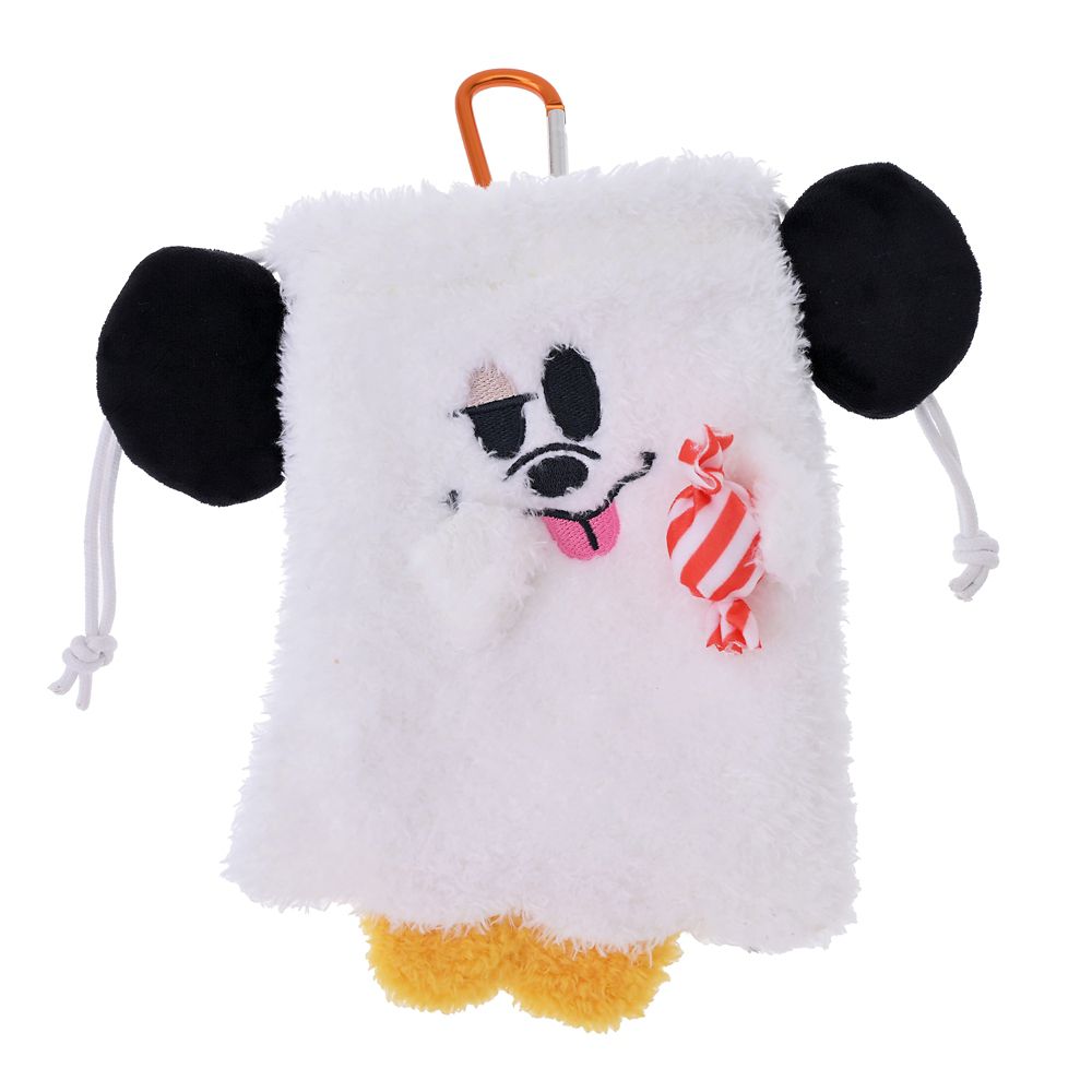かりんとう 巾着入り 蓄光 カラビナ付き Mickey Ghost Ever Green