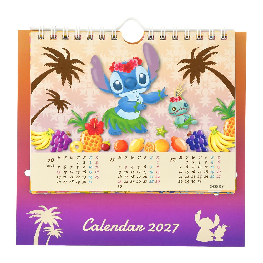 スティッチ＆スクランプ 卓上カレンダー ポップアップ CALENDAR ＆ ORGANIZER 2027