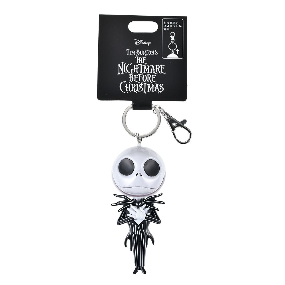 【再入荷】ジャック・スケリントン キーホルダー・キーチェーン ライトアップ TIM BURTON'S THE NIGHTMARE BEFORE CHRISTMAS