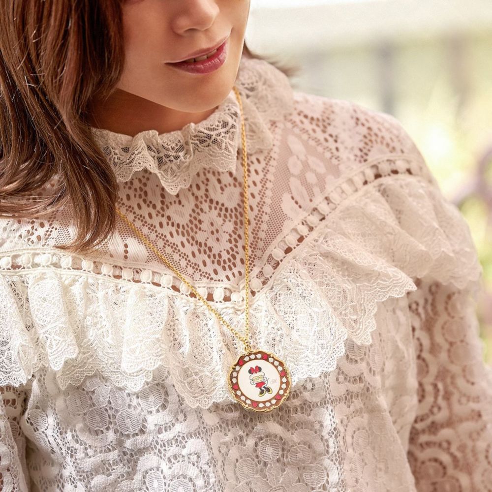 【キューポット】ミニー/ネックレス　ケーキプレート