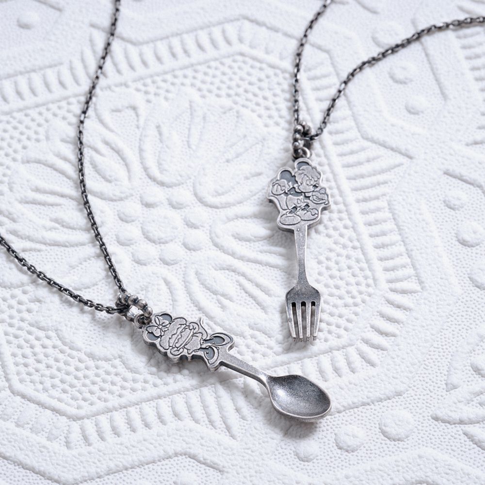 【キューポット】ミッキー/ネックレス　ケーキフォーク