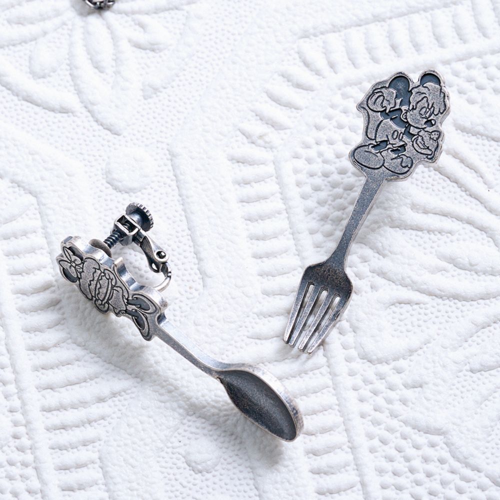 【キューポット】ミッキー/イヤリング　ケーキフォーク