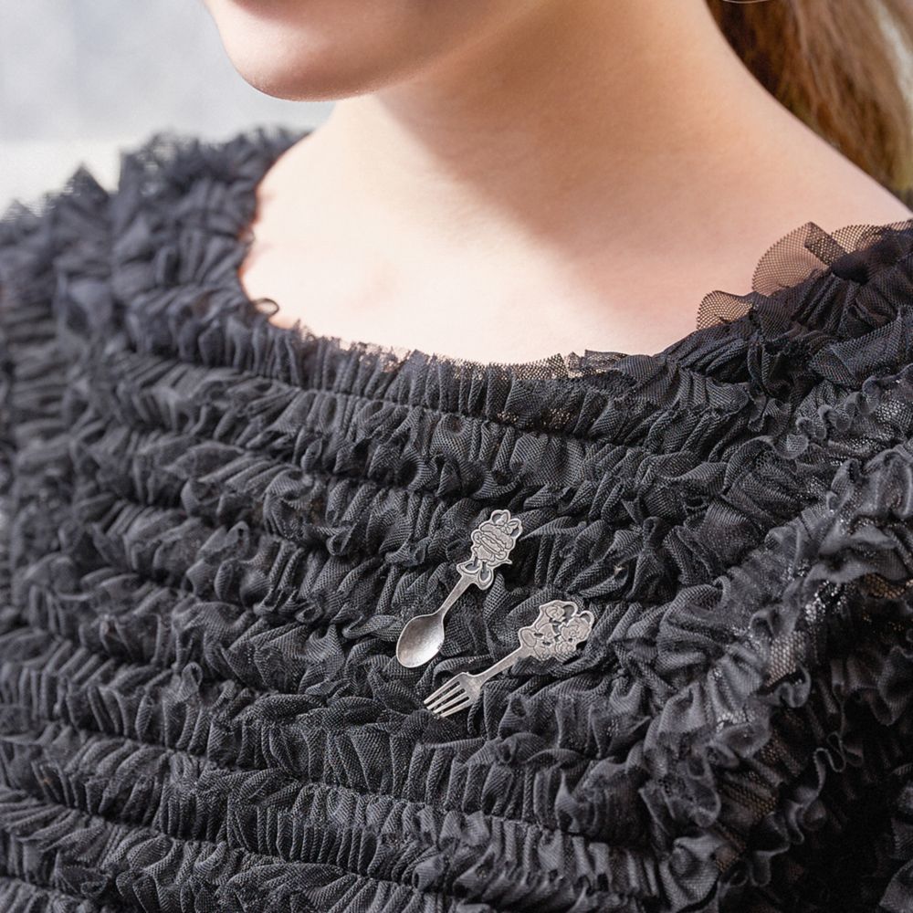 【キューポット】ミニー/ブローチ　ケーキスプーン