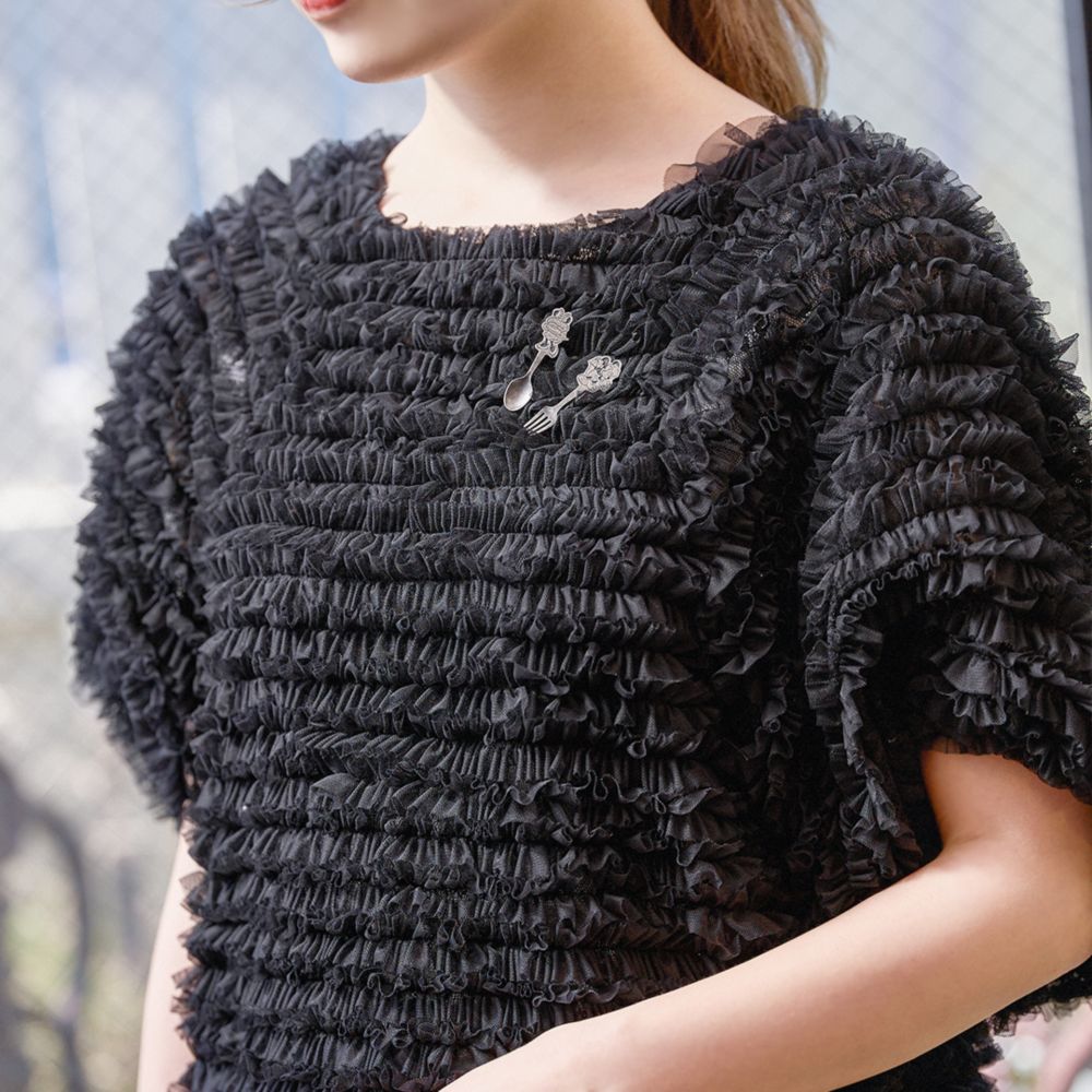 【キューポット】ミニー/ブローチ　ケーキスプーン