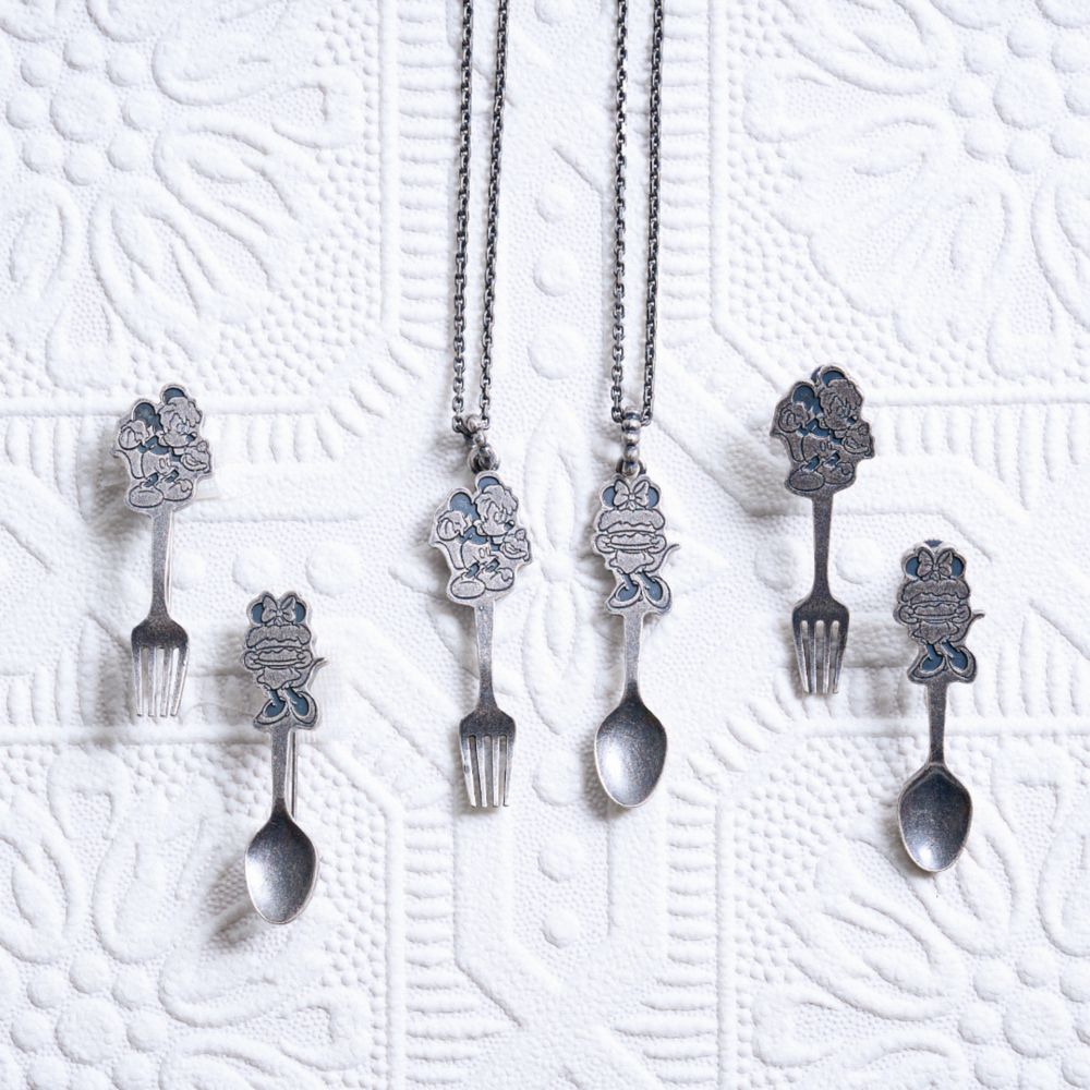 【キューポット】ミニー/ブローチ　ケーキスプーン