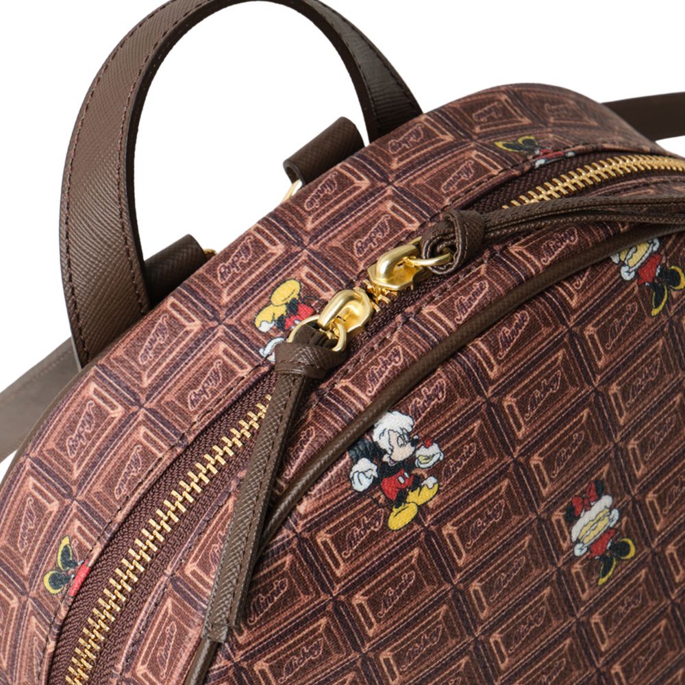 【キューポット】ミッキー＆ミニー/スモールバックパック　チョコレート
