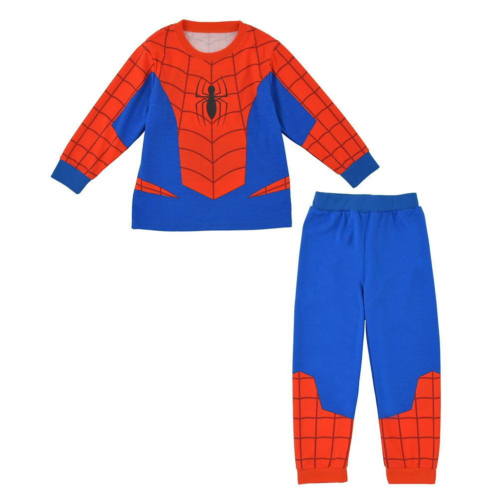 【キッズ用】マーベル スパイダーマン キッズ用長袖パジャマ 蓄光 ボディ 110