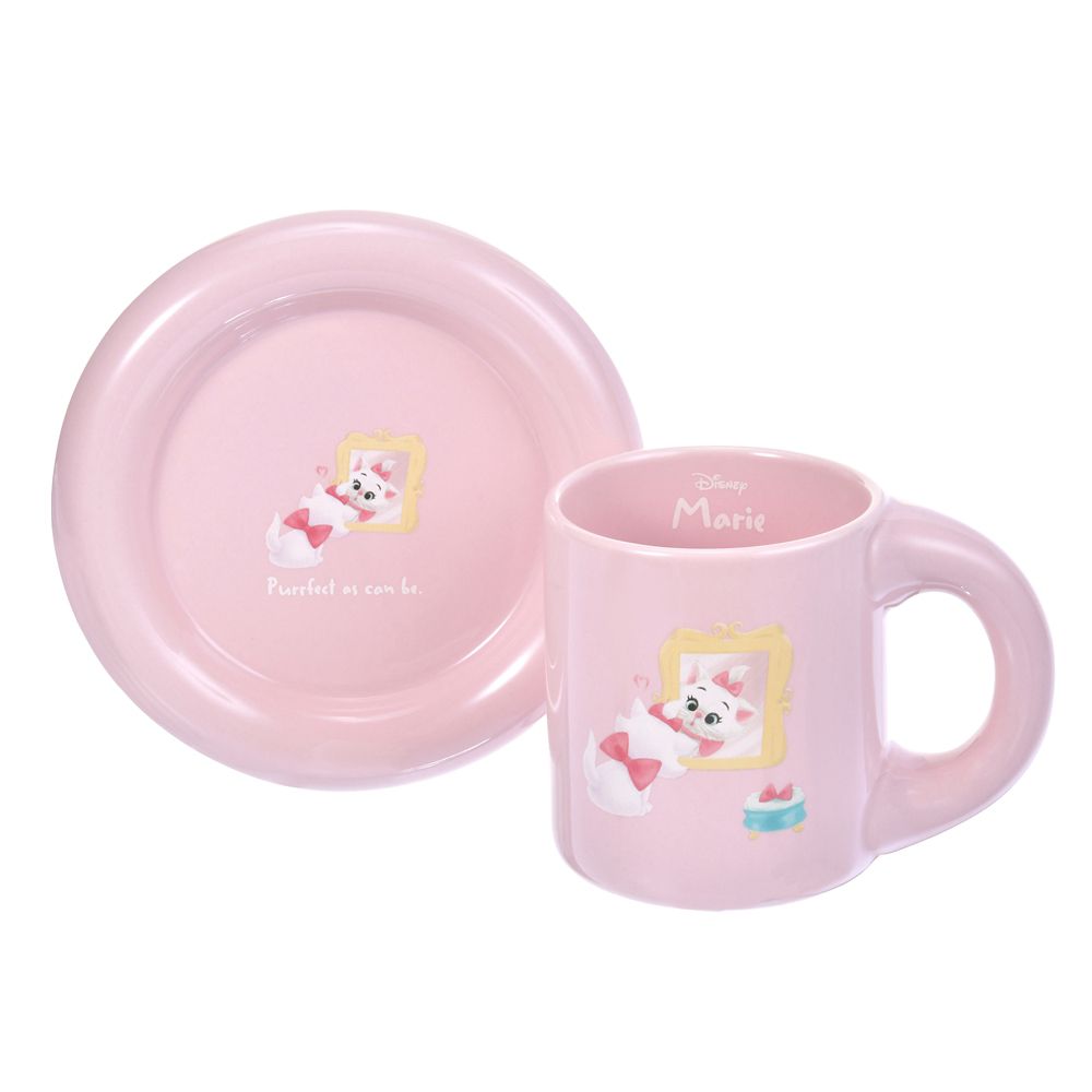 マリー おしゃれキャット マグカップ・プレート セット DISNEY FLUFFY ANIMAL