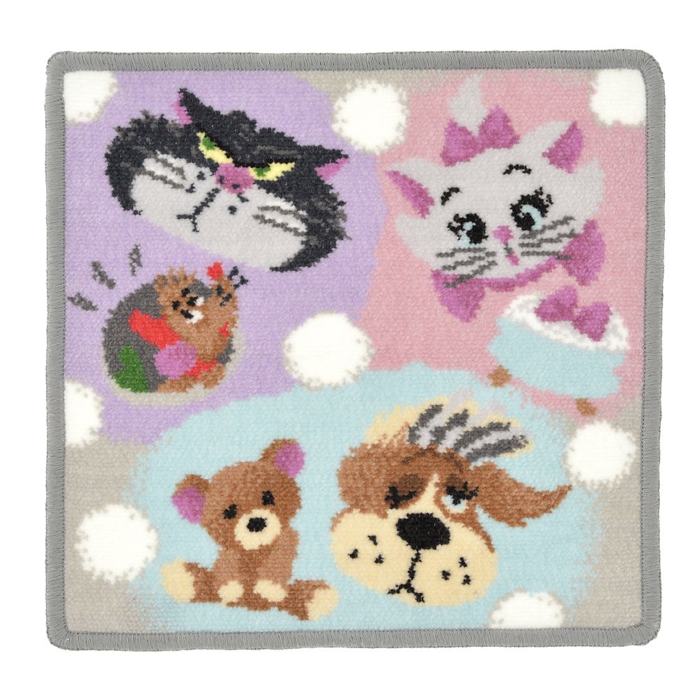 ディズニーキャラクター ミニタオル シェニール織 DISNEY FLUFFY ANIMAL