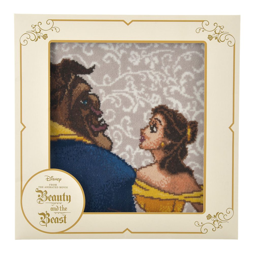 美女と野獣 ミニタオル シェニール織 DISNEY ANIMATION BEAUTY AND THE BEAST 35TH ANNIVERSARY
