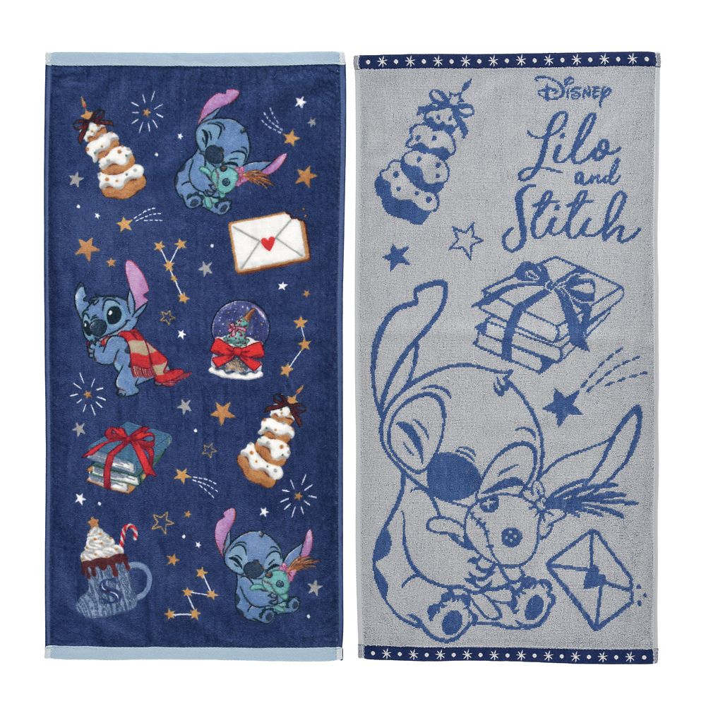 スティッチ＆スクランプ フェイスタオル セット ホリデースイーツ Holiday Gift