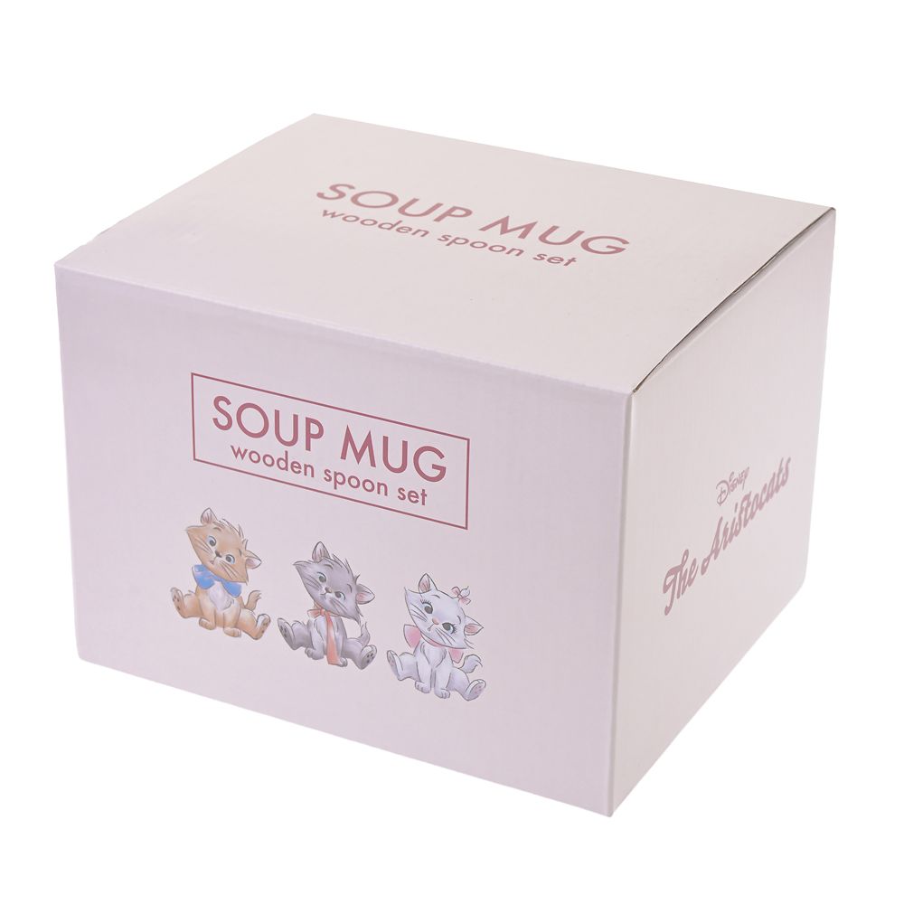 マリー、ベルリオーズ、トゥルーズ おしゃれキャット スープカップ・スプーン セット シミラーポーズ Tableware