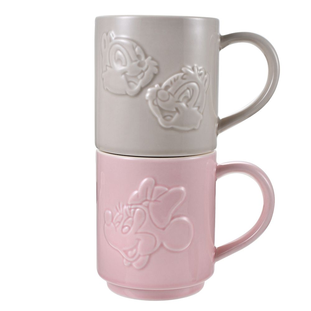 チップ＆デール マグカップ スタッキング フェイス＆ロゴ Emboss Drinkware