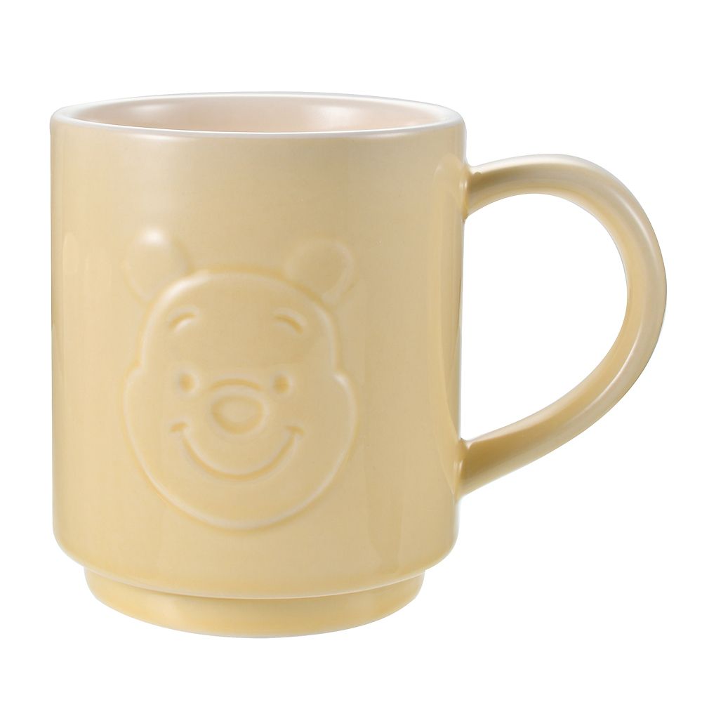 プーさん マグカップ スタッキング フェイス＆ロゴ Emboss Drinkware