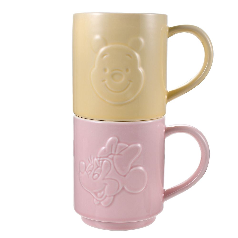 プーさん マグカップ スタッキング フェイス＆ロゴ Emboss Drinkware
