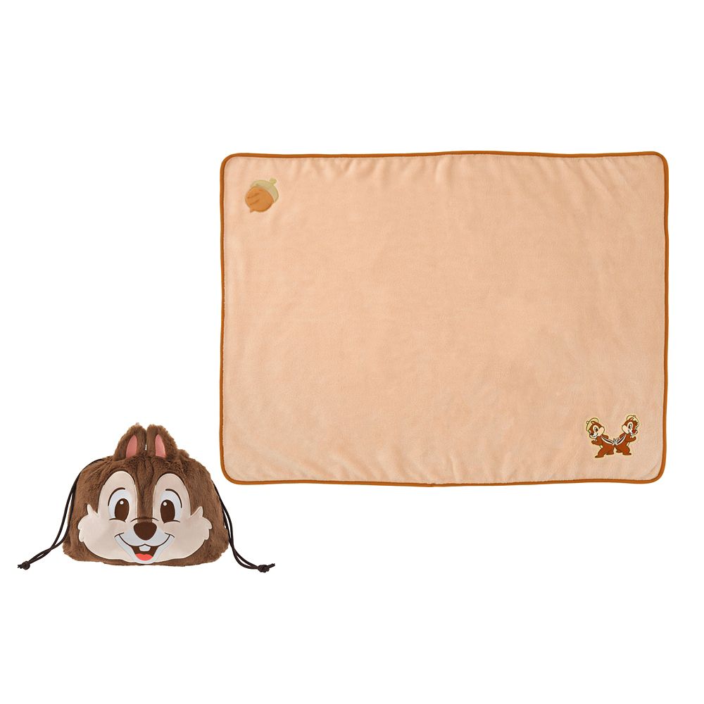 チップ＆デール ブランケット ポーチ入り どんぐり Warm Goods
