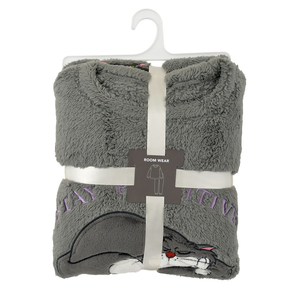 ルシファー 長袖パジャマ ボアフリース ルームウェア グレー Warm Goods