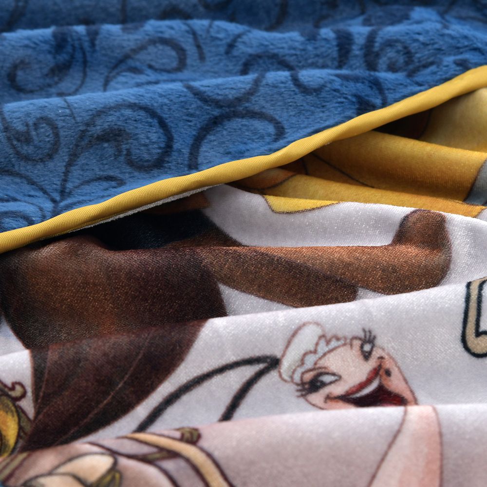 美女と野獣 ブランケット リバーシブル DISNEY ANIMATION BEAUTY AND THE BEAST 35TH ANNIVERSARY