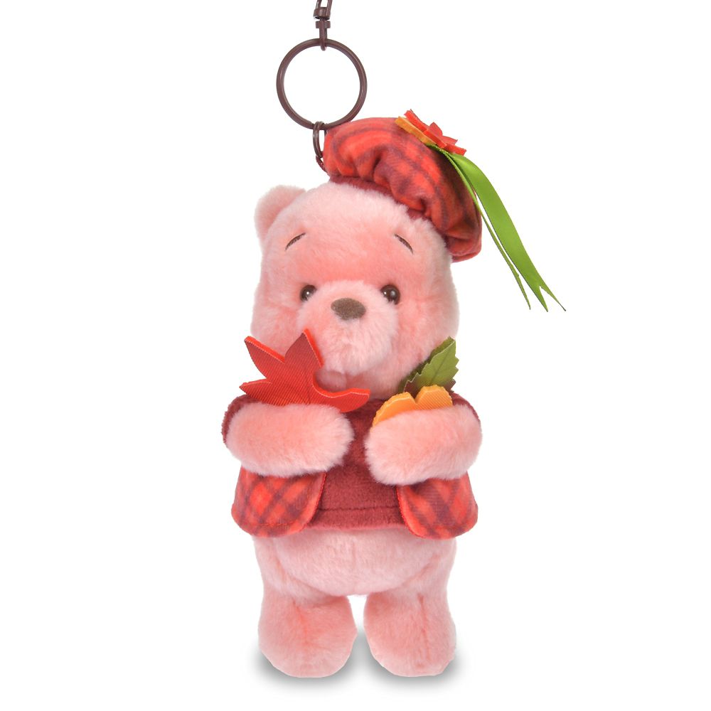 プーさん ぬいぐるみキーホルダー・キーチェーン チェック柄 Momiji Pooh