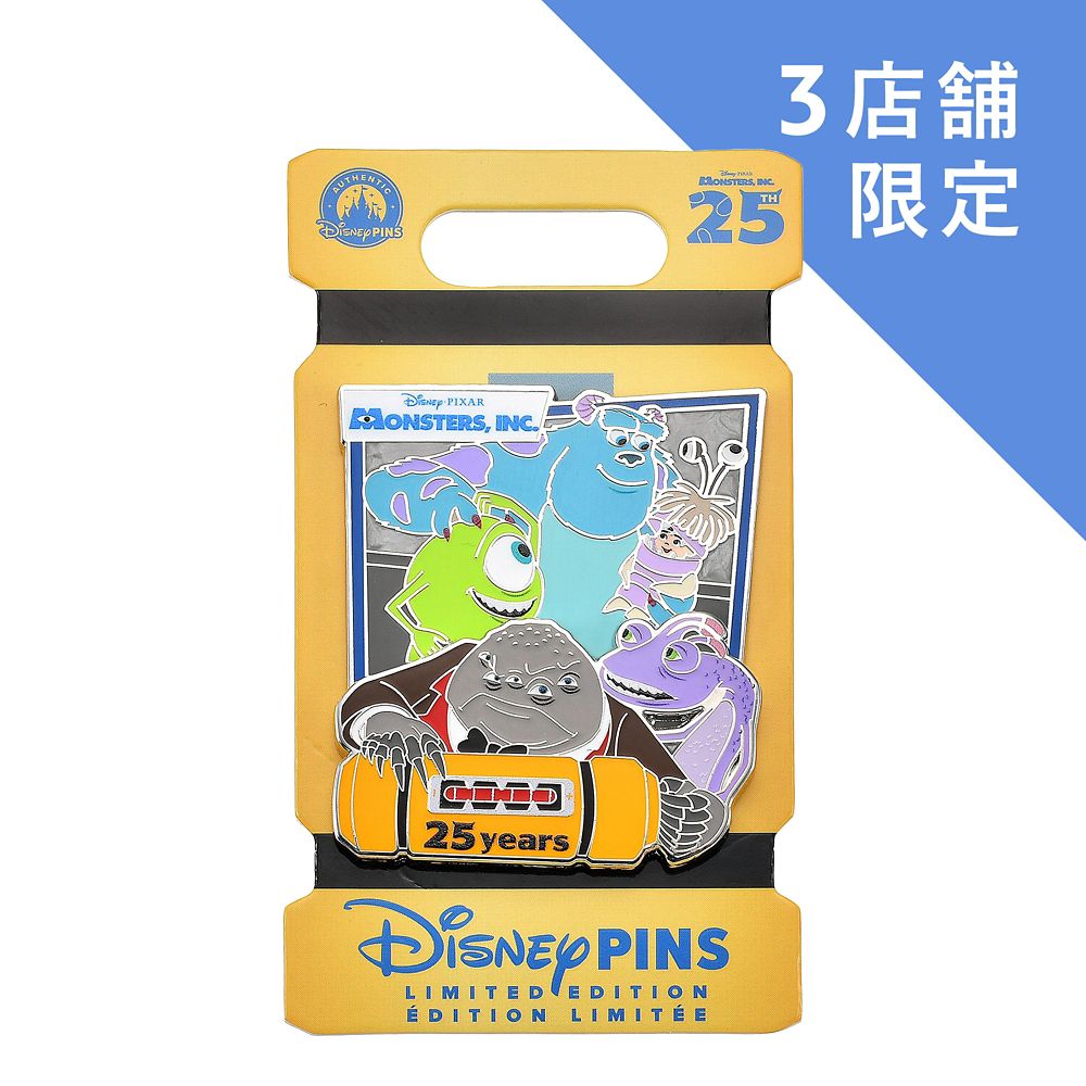モンスターズ・インク ピンバッジ MONSTERS INC. 25TH ANNIVERSARY